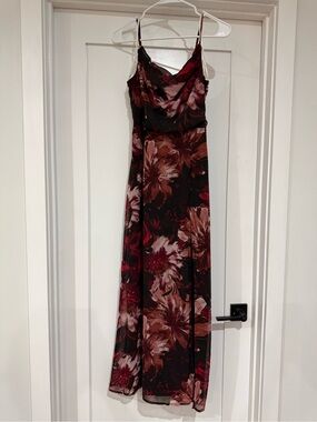 Lulu's Floral Slip Maxi Dress